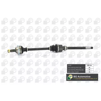 Arbre de transmission avant droit BGA DS6722RA