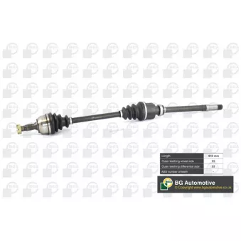 Arbre de transmission avant droit BGA DS6724RA