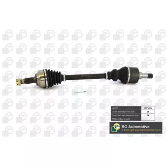 Arbre de transmission avant gauche BGA DS6736L