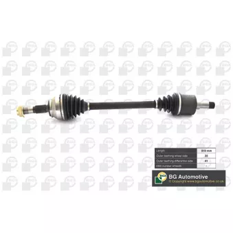 Arbre de transmission avant gauche BGA DS6737L