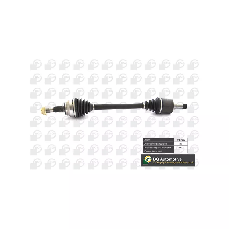 Arbre de transmission avant gauche BGA DS6737L