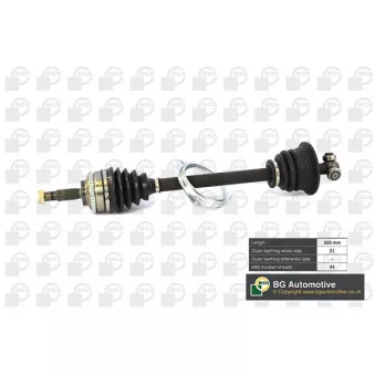 Arbre de transmission avant gauche BGA DS7300LA