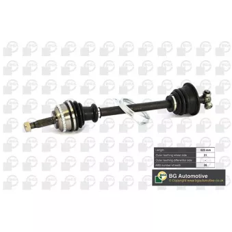 Arbre de transmission avant gauche BGA DS7301LA