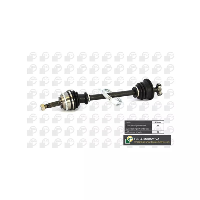 Arbre de transmission avant gauche BGA DS7301LA
