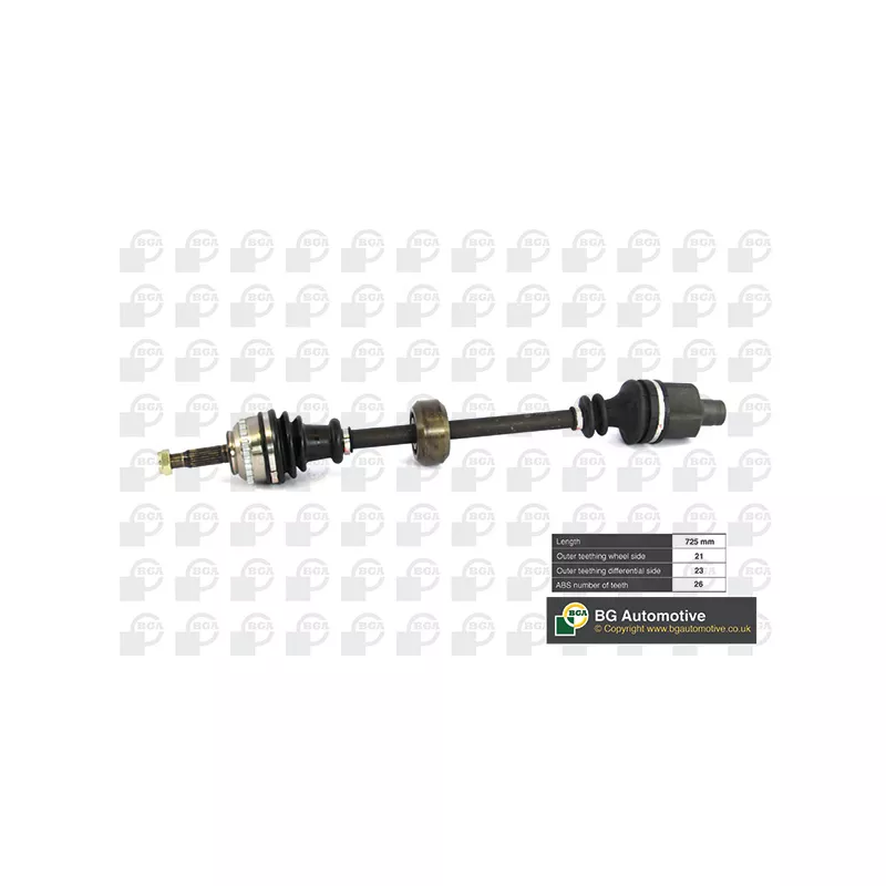 Arbre de transmission avant droit BGA DS7301RA