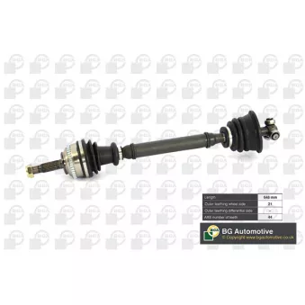 Arbre de transmission avant gauche BGA DS7302LA