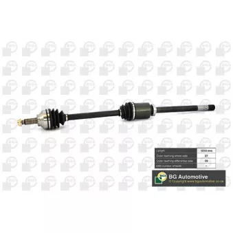 Arbre de transmission avant droit BGA DS7319R
