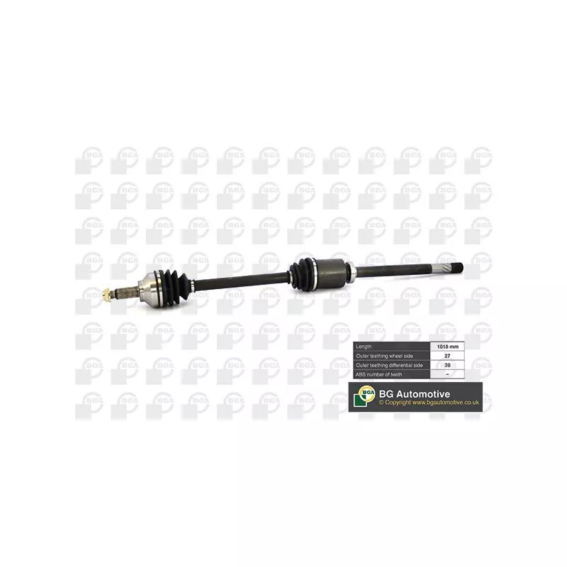 Arbre de transmission avant droit BGA DS7319R