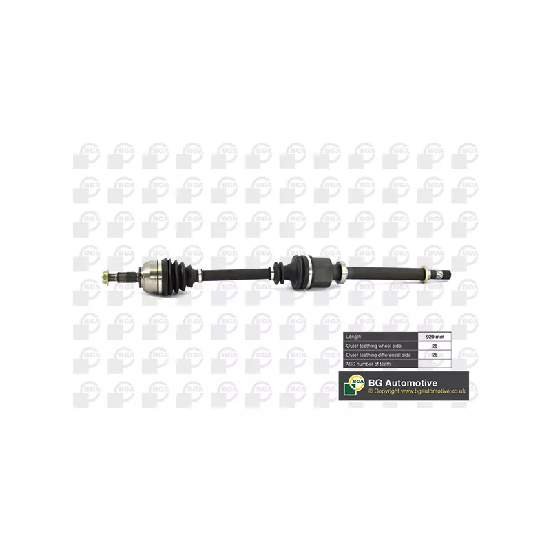 Arbre de transmission avant droit BGA DS7349R