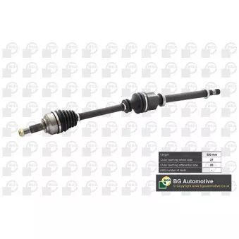 Arbre de transmission avant droit BGA DS7354R