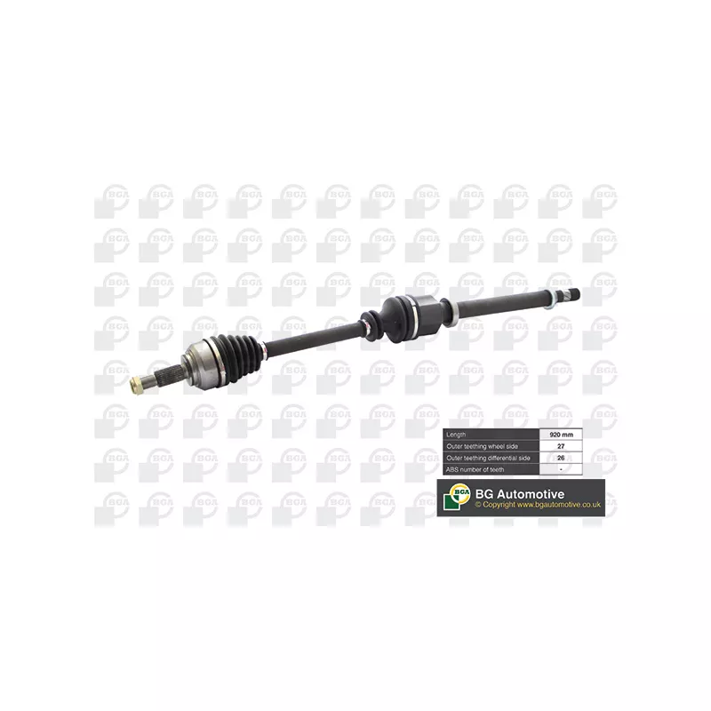 Arbre de transmission avant droit BGA DS7354R