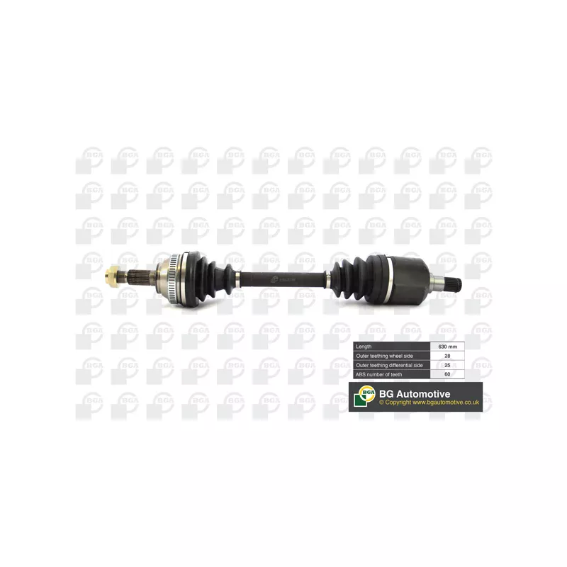 Arbre de transmission avant gauche BGA DS7513L