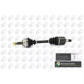 Arbre de transmission avant droit BGA DS7513R