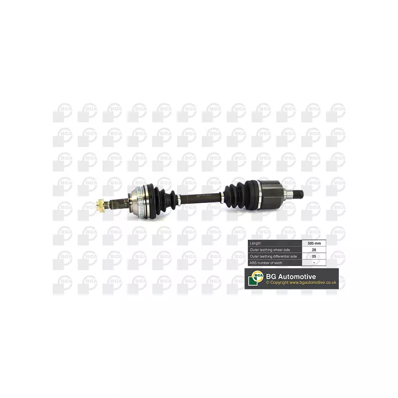 Arbre de transmission avant droit BGA DS7513R