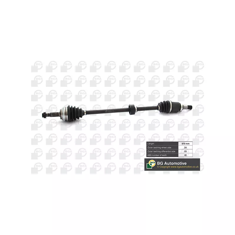 Arbre de transmission avant droit BGA DS7605RA