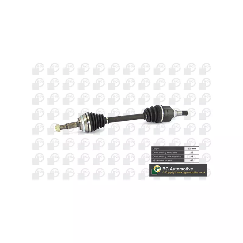 Arbre de transmission avant gauche BGA DS7610L