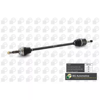 Arbre de transmission avant droit BGA DS7610R