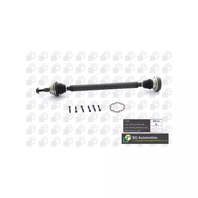 Arbre de transmission avant droit BGA DS8101R
