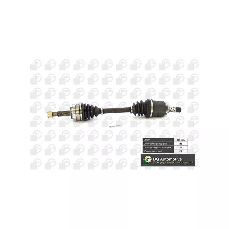 Arbre de transmission avant gauche BGA DS9500LA