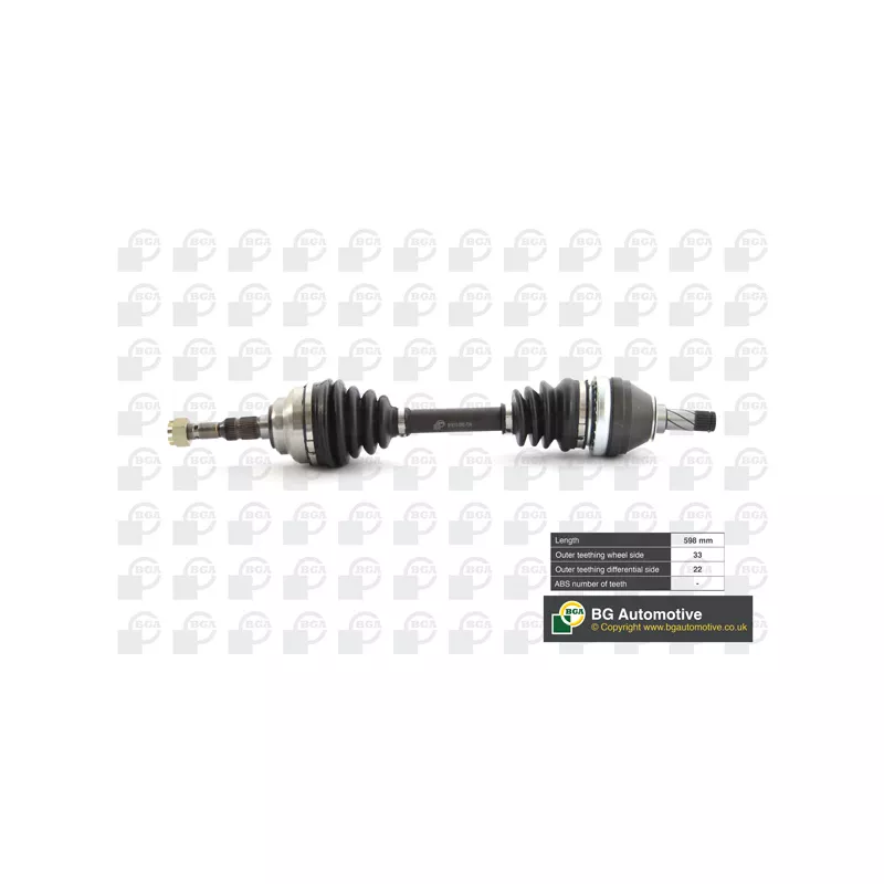 Arbre de transmission avant gauche BGA DS9505L