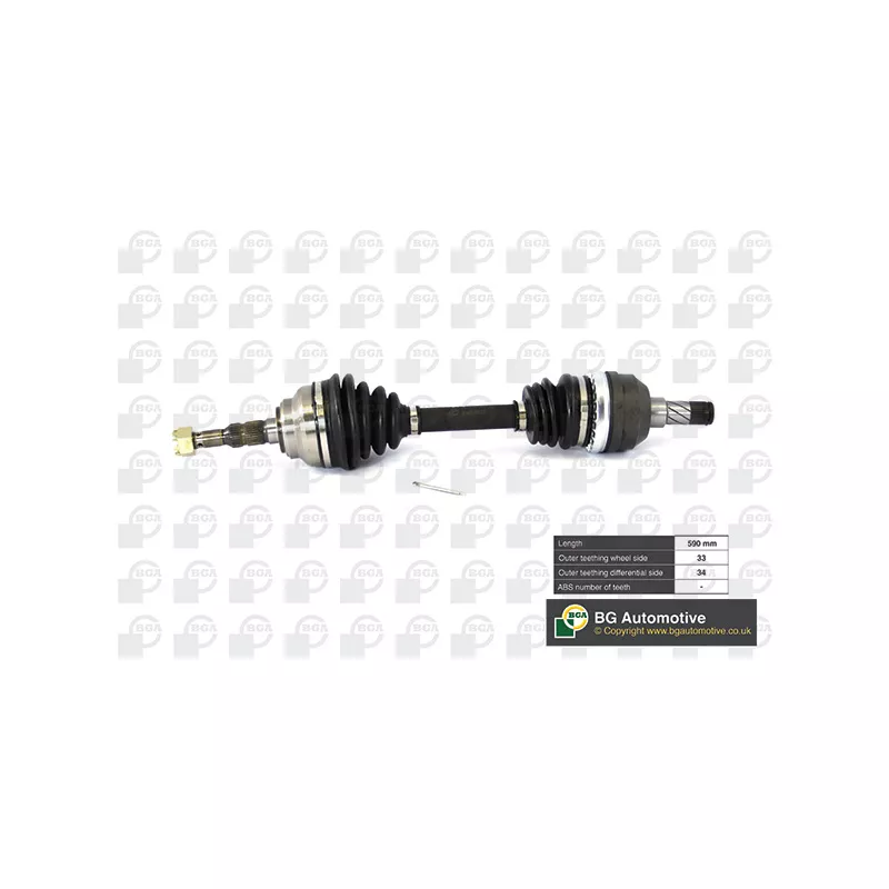 Arbre de transmission avant gauche BGA DS9509L