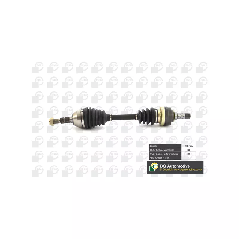 Arbre de transmission avant gauche BGA DS9515L