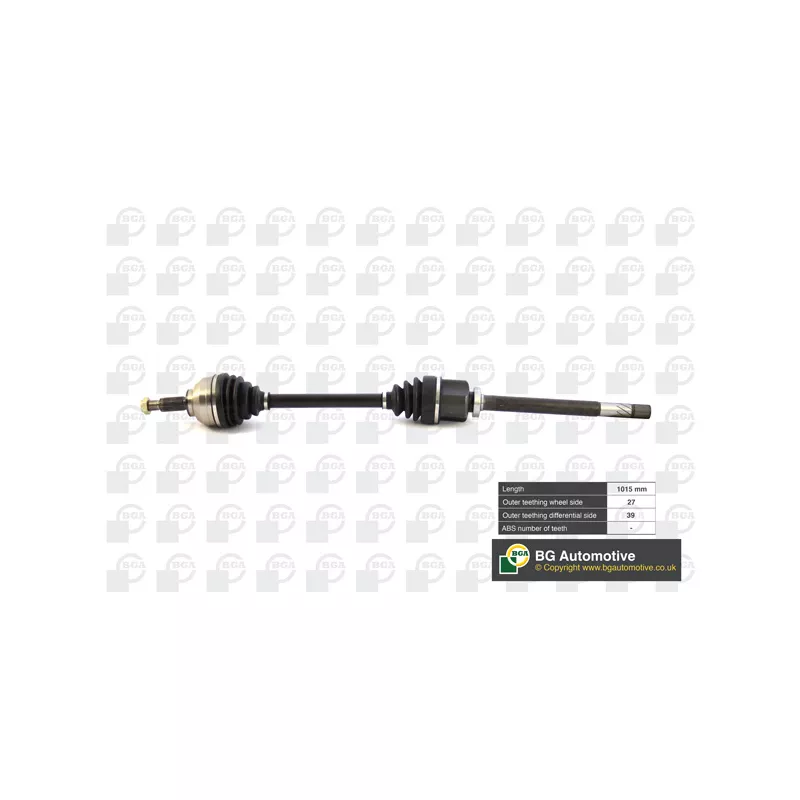 Arbre de transmission avant droit BGA DS9529R