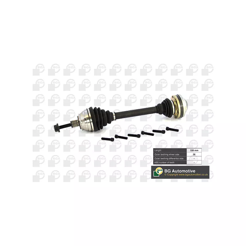 Arbre de transmission BGA DS9615