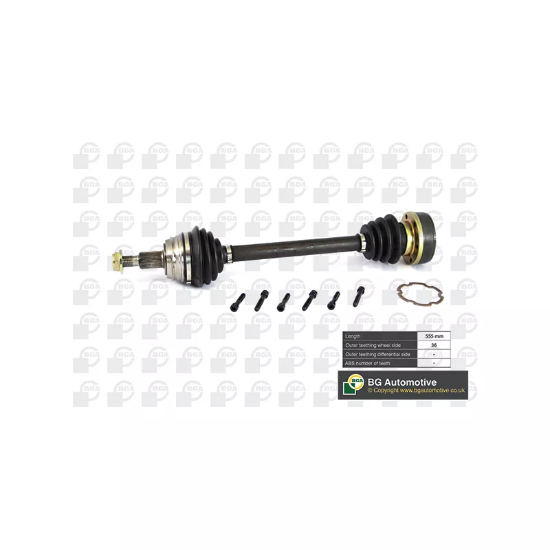 Arbre de transmission avant gauche BGA DS9617L
