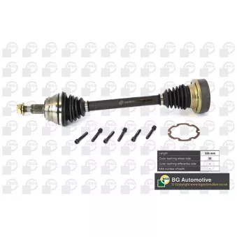 Arbre de transmission avant gauche BGA DS9618L