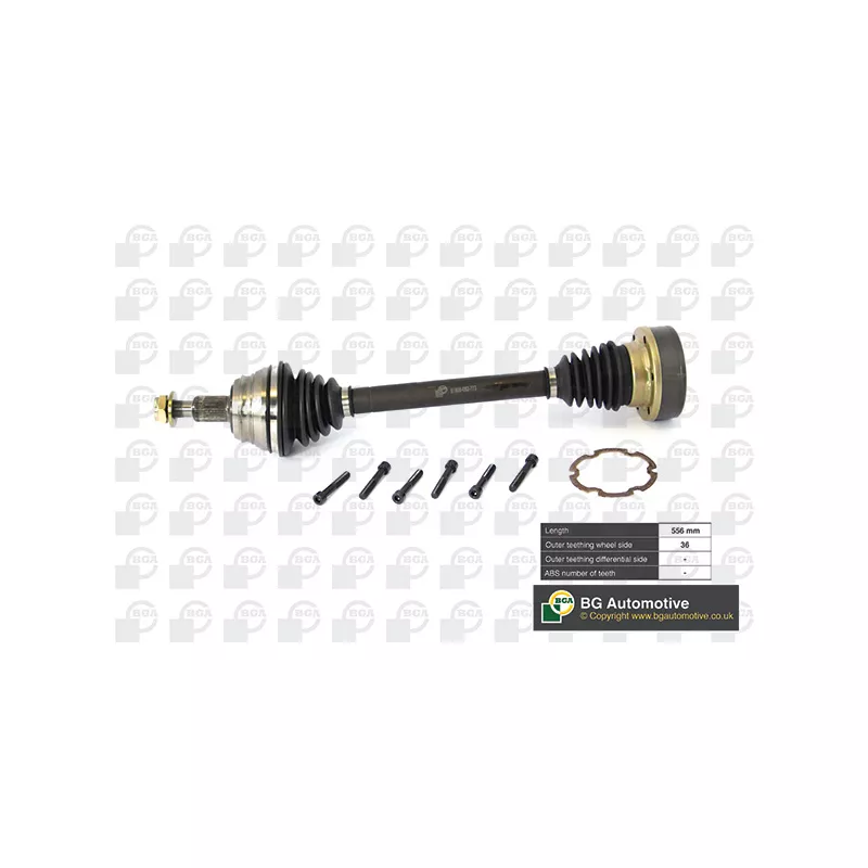 Arbre de transmission avant gauche BGA DS9618L