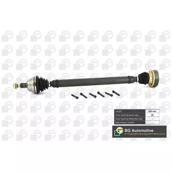 Arbre de transmission avant droit BGA DS9618R