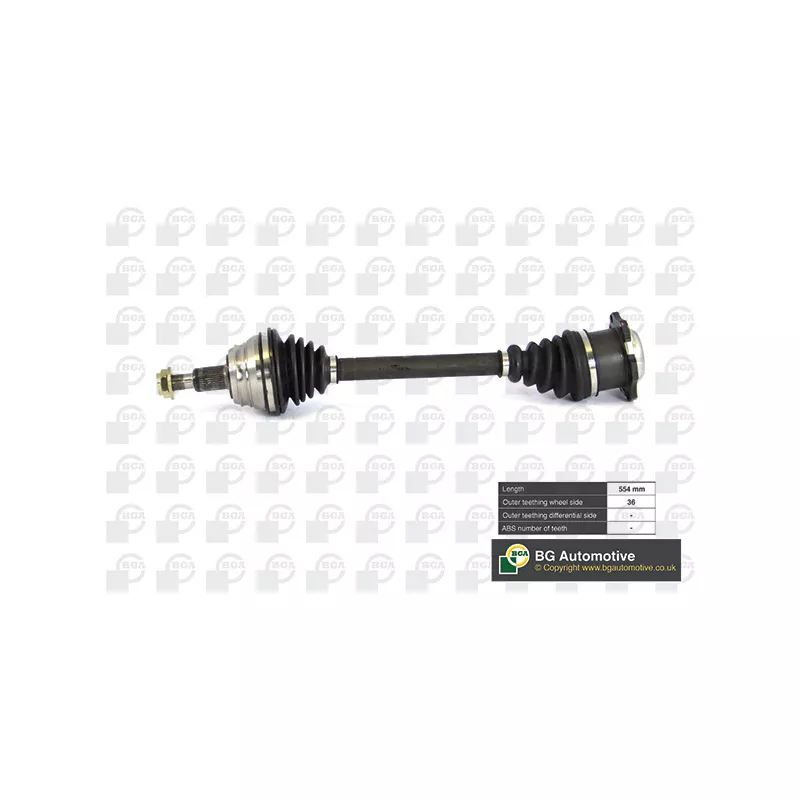 Arbre de transmission avant gauche BGA DS9619L
