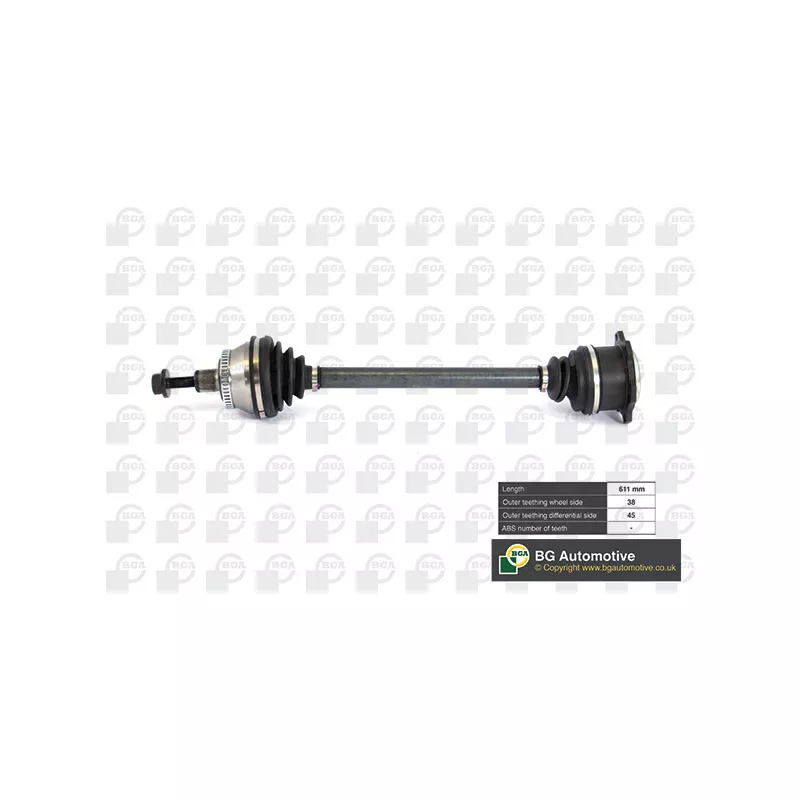 Arbre de transmission avant gauche BGA DS9621LA