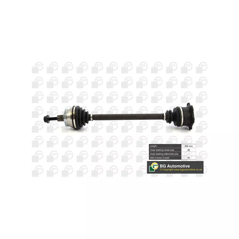 Arbre de transmission avant droit BGA DS9621RA