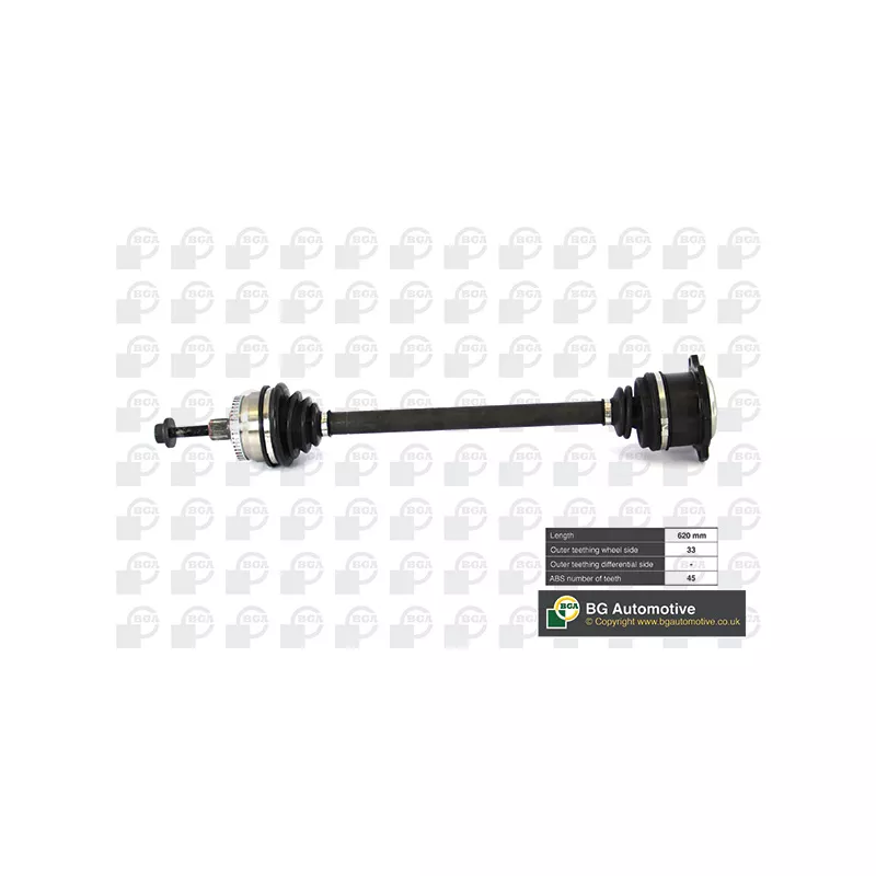 Arbre de transmission avant droit BGA DS9622RA