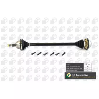 Arbre de transmission avant droit BGA DS9625R