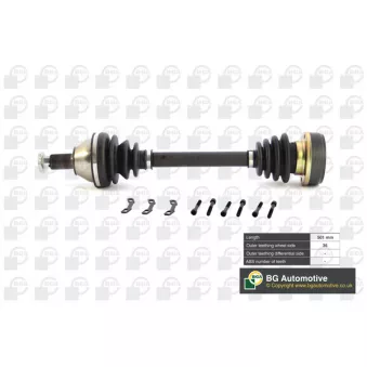 Arbre de transmission avant gauche BGA DS9627L