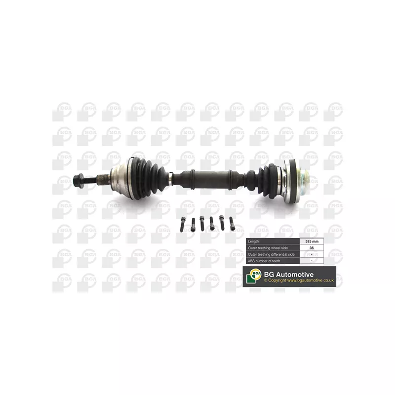 Arbre de transmission avant gauche BGA DS9631L