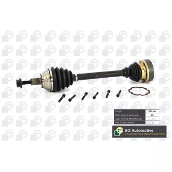 Arbre de transmission BGA DS9634L