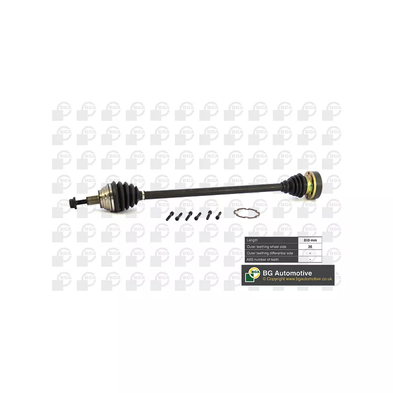 Arbre de transmission avant droit BGA DS9634R