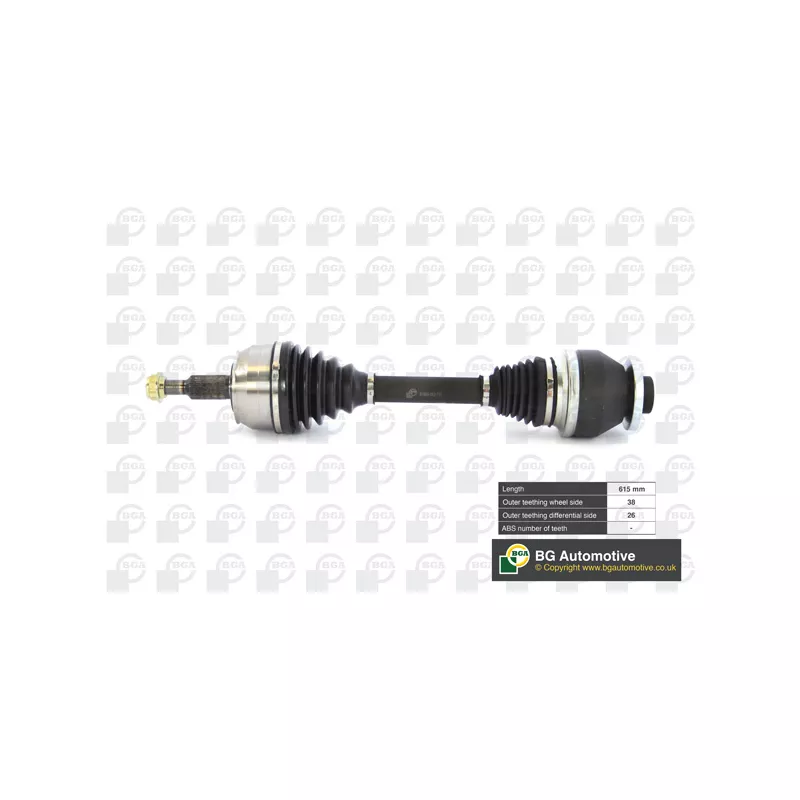 Arbre de transmission avant gauche BGA DS9640L