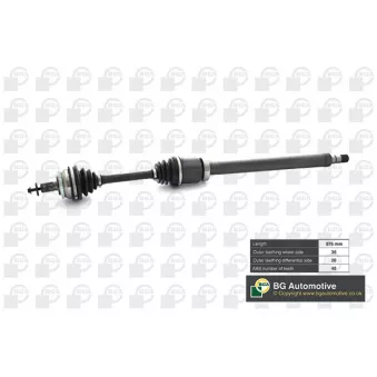 Arbre de transmission BGA DS9707RA