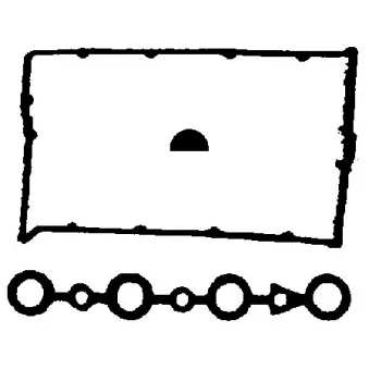 Jeu de joints d'étanchéité, couvercle de culasse BGA RK6319