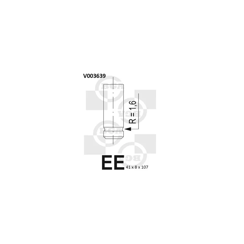 Soupape d'admission BGA V003639