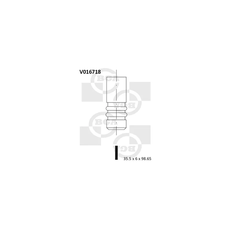 Soupape d'admission BGA V016718