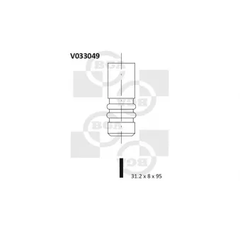 Soupape d'émission BGA V033049