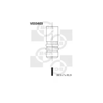 Soupape d'admission BGA V033403