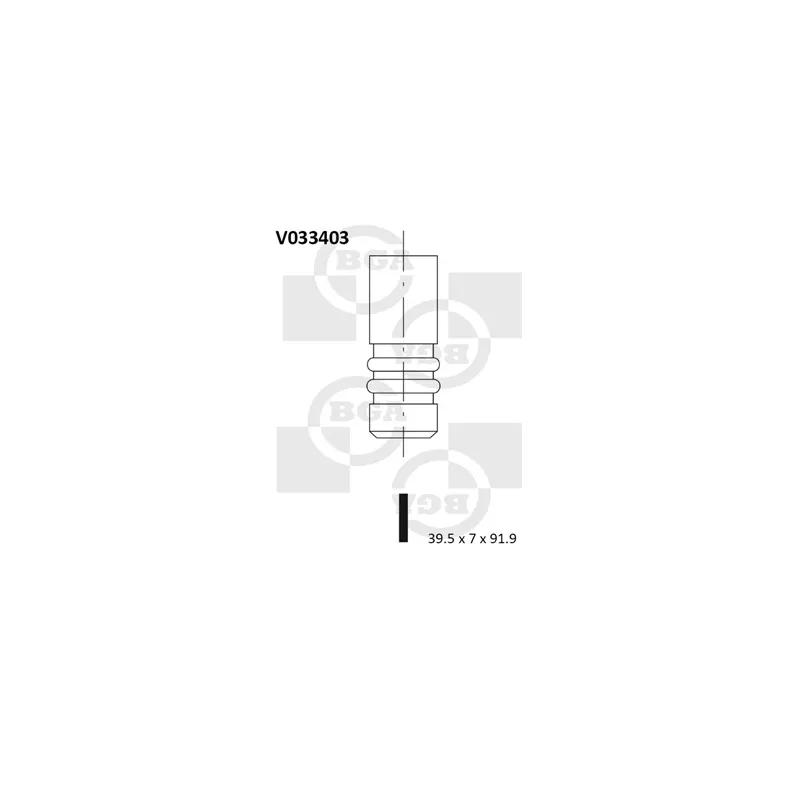 Soupape d'admission BGA V033403