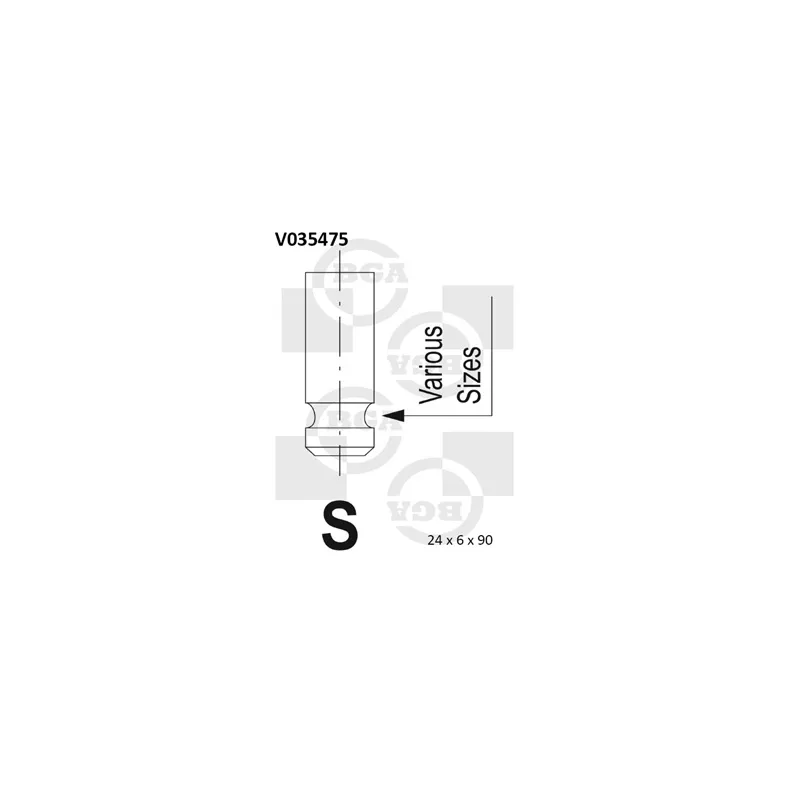 Soupape d'émission BGA V035475